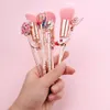 cute Cardcaptor Sakura Makeup Brushes Set Outfit Pink Synthetic Hair Rose Gold Brush Profial Artist Brush Tool Top Quality u2ga#