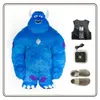 Mascot Costumes Blue Monster Iatable Costume Halloween Costumes Blow Up Role Play Disfraz Fancy Event Party Dres for Adult Kids