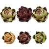 Dekorativa blommor Flower Green Kitchen Home Vase Filler Artificial Artichoke Decorations Faux Artichokes