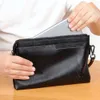Nouvelle Version coréenne sacs à main pour hommes sacs grande capacité enveloppe à main en cuir souple loisirs aisselles Clip