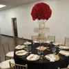 3 pezzi) 90 cm/120 cm fondo tondo Fornitore di matrimoni vaso di fiori acrilico vaso di cristallo alto fiore tromba centrotavola floreale per festa evento 815