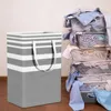 Laundry Bags 75/100L Clothes Organizer Basket Standing Foldable Storage Bucket Waterproof Buckets For Home Bedroom