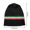 Baretten Italië Vlag Beanie Cap Unisex Winter Warm Motorkap Femme Breien Hoeden Straat Outdoor Italiaanse Patriottische Skullies Mutsen Caps