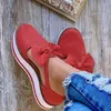 Casual Shoes Women Flats For Black Red Bow Sandals Summer Flip Flop Comfortable Autumn Retro Fashion Large Size
