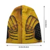 Berretti Mortal Kombat Scorpion Cappelli a cuffia Street Cappello lavorato a maglia per uomo Donna Caldo inverno Gioco MKX Liu Kang Skullies Berretti Berretti