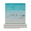 Mattor kuddar bord Seagls Meeting of Minds Ceramic Coasters Square för keramikstativ Set Anpassad droppleverans hem Garden Kitchen Di Otter