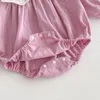 Vestidos de menina doce bebê meninas gola de renda macacão para criança manga longa roupas infantis vestidos 0-6 anos