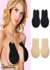 2x Intimo in gel di silicone Reggiseno invisibile Autoadesivo Push Up Senza spalline Senza schienale Stick sull'orecchio di coniglio Adesivo petto invisibile1025782