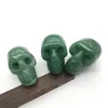 Decorative Figurines Factory Wholesale 2 Inch Natural Green Aventurine Stone Crystal Skulls For Christmas Healing