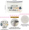 Cat Makeup Bags for Women, Cute Cat Themed Gifts for Girls, Small Cat Lover Travel Cosmetic Bag