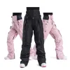 Costumes pantalons de Ski hommes femmes en plein air coupe-vent imperméable chaud Couple neige pantalon hiver Ski Snowboard pantalon de haute qualité