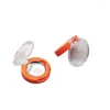 収納ボトル50pcs空のオレンジアイシャドウケース26mmプラスチックラウンド白い磁気補充可能なサムル化粧品粉メイクブラッシュパレット