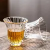 Tea Cups 2Pcs/Lot Small Capacity 80ml Heat Resistant Glass Cup Set Teacup Japanese Style Tasting Clear White Wine