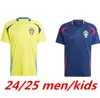 2024 Szwedzka koszulka piłkarska 24 25 Ibrahimovic Forsberg Claesson Camisetas Kids Set Set Set Set Home Yellow Isak Kulusevski Gustafson 2025 MAILLOT Piłka nożna 999