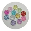 Fiori decorativi 15/19/24mm AB Resina Lucida Trasparente Colore Della Caramella Rosa Flatback Fiore Cabochon Scrapbook Ornamenti di Nozze Capelli applique