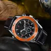 時計腕時計高級ファッションデザイナーRe 600 3眼鋼ベルトメンズウォッチメンズモイッサナイトモントレル