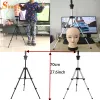 Stands Simnient Bald Manken Eğitim Tuval Blok Kafası Stand Manikin Head peruk ile Manken perukları için stant ekran stil tipod