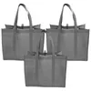 Opbergzakken 3 stuks non-woven boodschappentas draagtas herbruikbare boodschappen opvouwbare handtassen kledingstof