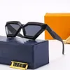 2024 flor lente óculos de sol com letra designer marca óculos de sol mulheres homens unisex viajando óculos de sol preto cinza praia adumbral com caixa