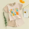 Set di abbigliamento Bambino Neonato Gril Cousin Crew Outfits T-shirt a maniche corte con stampa di lettere colorate Pantaloncini Abiti estivi per neonati