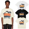 Meichao Spring/Summer New Rhude Letter Printing High Quality Pure Cotton Casuare Rooseカップ