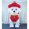 Trajes de mascote 2.6m cão iatable mascote festa de halloween terno de pele natal animal traje peludo cães de patrulha