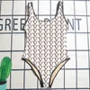 Designer lettre complète imprimé maillot de bain élégant sangle Bikini été surf séchage rapide maillot de bain pour les femmes plage Bikini