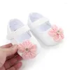 Första vandrare 2024 Princess Baby Shoes Soft Sole Lovely Bow Girl Casual