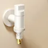 White Angle Toilet Automatic Water Stop Washing Machine Garden tap Multifunction Faucet 240314