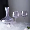 Wine Glasses Wine glass The same handmade Violet Della high glass British red wine glass wind purple glass champagne glass set L240323