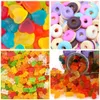 Gummibärchen-Silikonschokolade mit Tropfer, DIY-Dinosaurier/Bär/Herz und Mini-Donuts, Valentinstag-Party-Backform