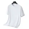 Mens Ice Silk Short Sleeved T-shirt Summer New Youth Comfortable Breathable Quick Drying Sports Elastic Half