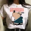 Dames T-shirt Capibara T-shirt Dames Y2K Anime Top Girl Designer Anime Fun Kostuum 240322