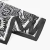 Näsdukar 3PCSCOTTON CASHEW Flower Hip-Hop Bandanas för kvinnor Män Pocket utomhus Sport Square Huvud halsduk Armband Handduk L240322