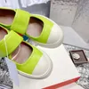 2024 New Luxury Sneaker Mary Jane Shoe Designer Pelle di vitello da donna Denim Prom Dress Scarpe casual Primavera Lace Up Slip-on Lady Platform Tacchi piatti Trainer