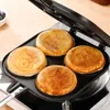 Yumurta kızartma tava tekerlek tutamağı çıkarılabilir Bakewar Çift Varsayılı Griddle Griddle 240318