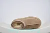 Designer mit Box Tazz Slipper Tazz Tasman Slipper Chestnut Woll Slipper Classic Super Uggg Mini Dicke Stiefel Winter Männer Frauen Plüschschuhe 757777