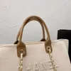 الأكياس الفاخرة رسالة مسائية CC TOTES HANDBAG FASHING CANVAS BAG Womens Tote CH CH Female Exmented Handbags Ladies Shopcy Cross Backpack 9Wr9