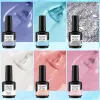 Kits rosalind 15 ml 6pcs gel vernis à ongles paillettes vernis hybrides ensemble semi-nail art permanent top top top top toit kit de gel uv brillant nouveau