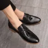 Scarpe scarpe da uomo quaoar da uomo in pelle maschile abito da business moca