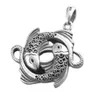 Pendentif et collier creux en argent Sterling 999 véritable pour hommes et femmes, cadeau personnalisé, Vintage Punk, bijoux fins, 240320