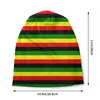 Baskenmützen Rasta Farben Rot Grün Gold Hellfarbig gestreift Skullies Beanies Caps Hip Hop Warme Strickmützen Erwachsene Jamaikanische Motorhaube