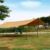 Tents and Shelters Without Poles 6*8m Large Canopy Waterproof Oxford Silver Coated Outdoor Camping Awning Sunshelter Tarp More Hanging Points new 240322