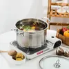 Double Boilers Soup Pot Food Grade Cookware Kitchen Sauce Pan Multi-functional Dual Handle Household Cooking Practical