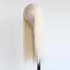 Parrucche bionde bob lungo costume dritta parrucca parrucche bionde per donne parrucca sintetica resistente al calore per le donne
