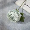 Kwiaty dekoracyjne 29cm symulowane ręcznie robiona mała herbata róży eleganckie ozdoby domowe po kabinie