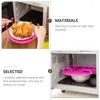 Kitchen Storage 2Pcs Microwave Tray Plate Stacker Grill Rack Multifunctional Steaming Racks With Handle Cooking Accessories