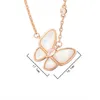 Nouvelle marque classique Blue Butterfly Luxury Designer Collier Butterfly Pendant Colliers pour femmes bijoux de fête