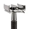 Blade QShave Long Handle Butterfly Open Classic Safety Razor Double Edge Safety Razor Gunblack Color