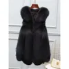 Xinyi Fur Donna Edizione Coreana Autunno/Inverno Nuova Imitazione di Volpe Capelli Sciolti Gilet Caldo